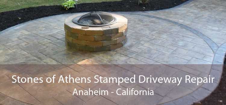 Stones of Athens Stamped Driveway Repair Anaheim - California