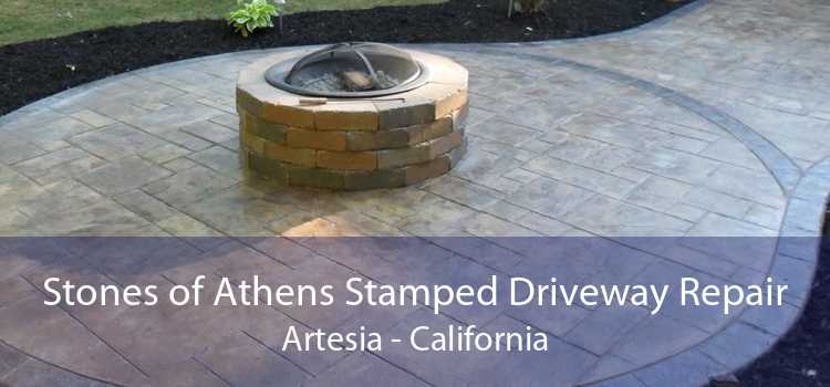 Stones of Athens Stamped Driveway Repair Artesia - California