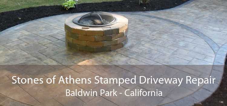 Stones of Athens Stamped Driveway Repair Baldwin Park - California