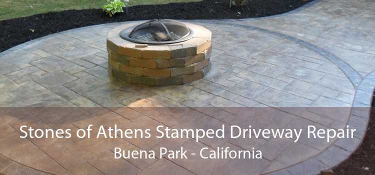 Stones of Athens Stamped Driveway Repair Buena Park - California
