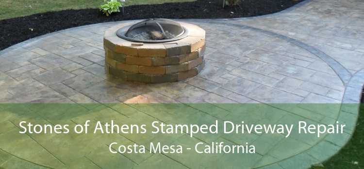 Stones of Athens Stamped Driveway Repair Costa Mesa - California