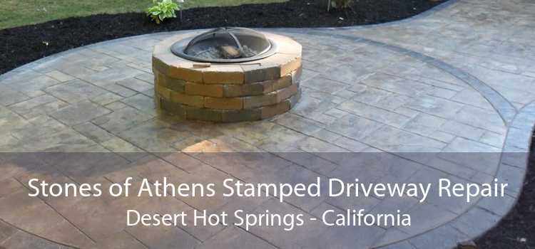 Stones of Athens Stamped Driveway Repair Desert Hot Springs - California