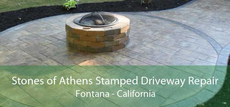 Stones of Athens Stamped Driveway Repair Fontana - California