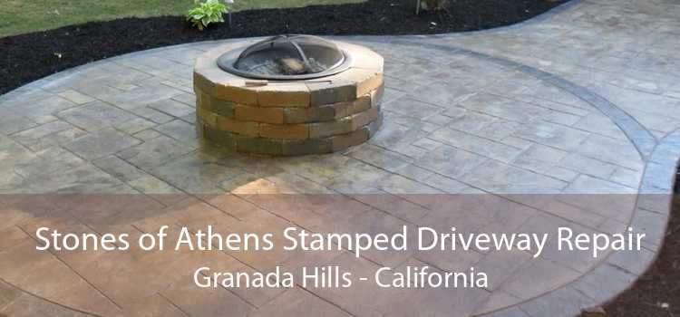 Stones of Athens Stamped Driveway Repair Granada Hills - California