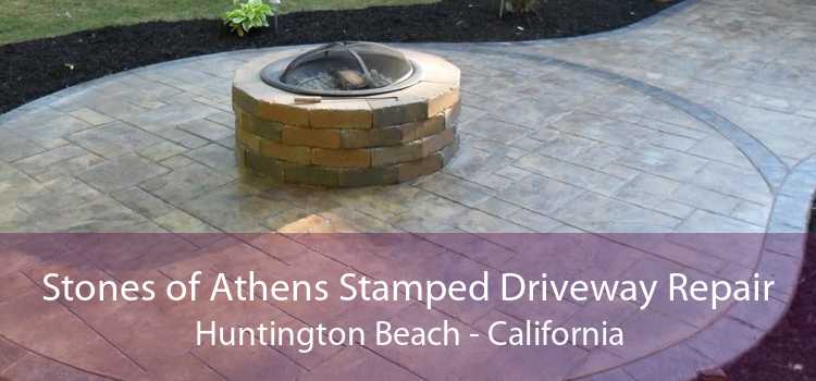 Stones of Athens Stamped Driveway Repair Huntington Beach - California