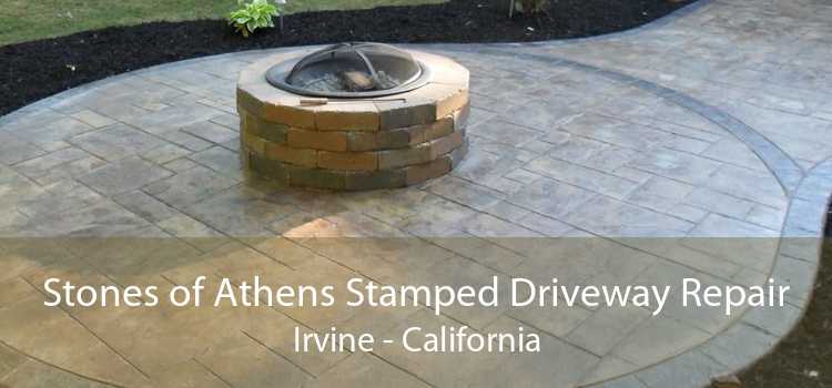 Stones of Athens Stamped Driveway Repair Irvine - California