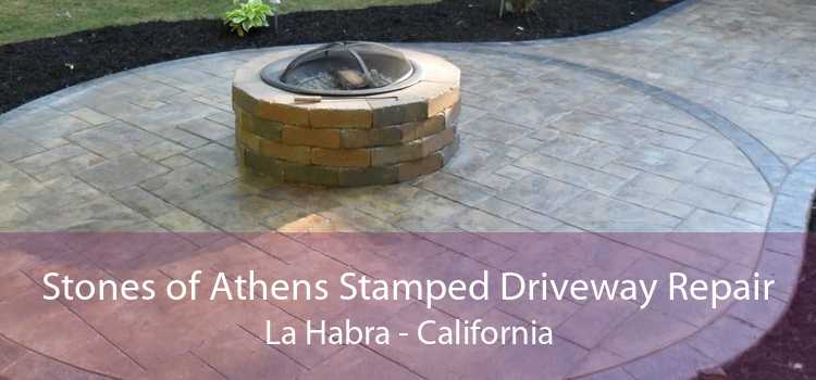 Stones of Athens Stamped Driveway Repair La Habra - California