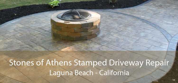 Stones of Athens Stamped Driveway Repair Laguna Beach - California
