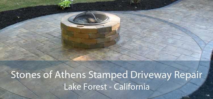 Stones of Athens Stamped Driveway Repair Lake Forest - California