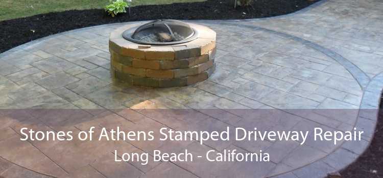 Stones of Athens Stamped Driveway Repair Long Beach - California