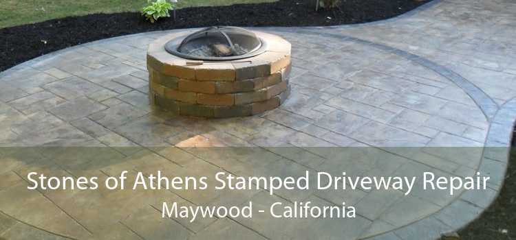 Stones of Athens Stamped Driveway Repair Maywood - California