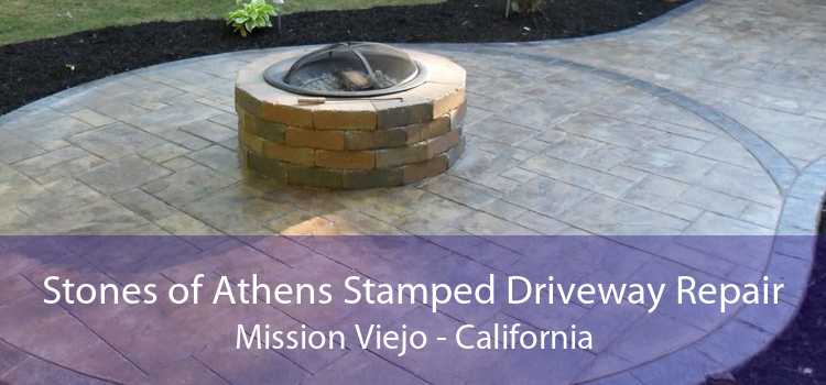 Stones of Athens Stamped Driveway Repair Mission Viejo - California