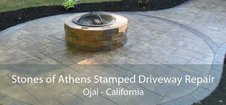 Stones of Athens Stamped Driveway Repair Ojai - California