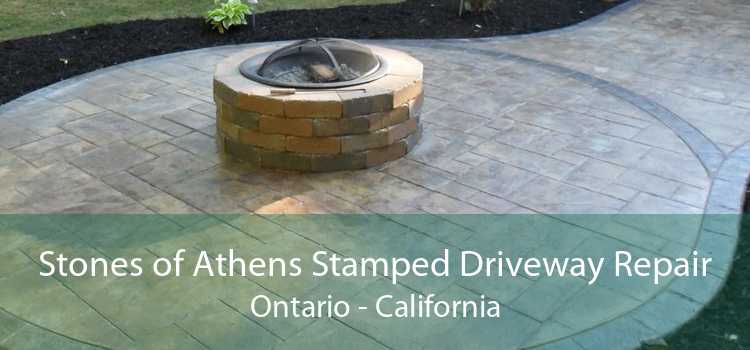 Stones of Athens Stamped Driveway Repair Ontario - California