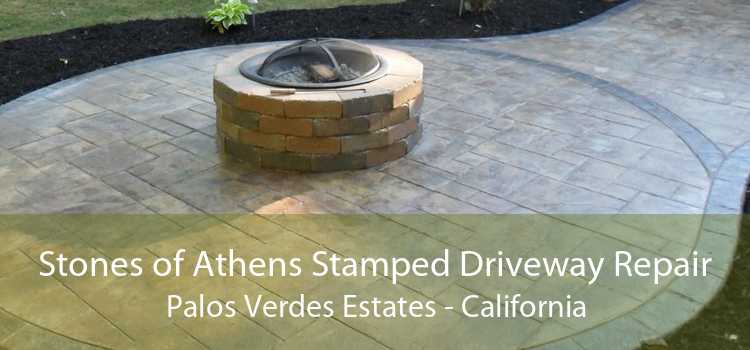 Stones of Athens Stamped Driveway Repair Palos Verdes Estates - California