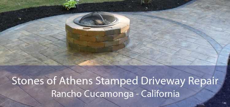 Stones of Athens Stamped Driveway Repair Rancho Cucamonga - California