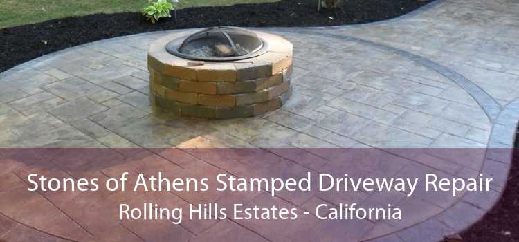 Stones of Athens Stamped Driveway Repair Rolling Hills Estates - California