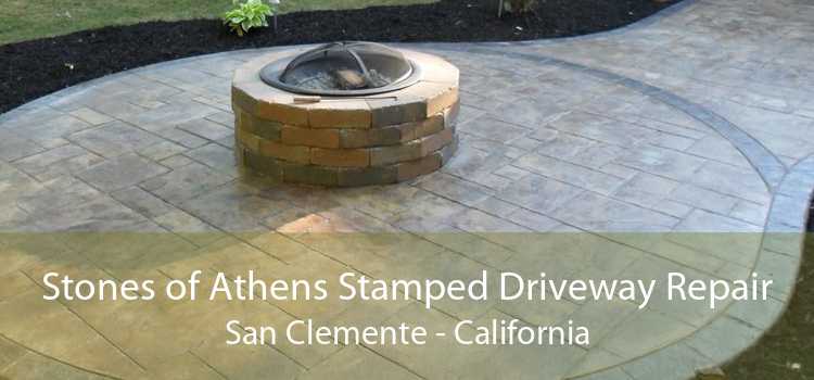 Stones of Athens Stamped Driveway Repair San Clemente - California