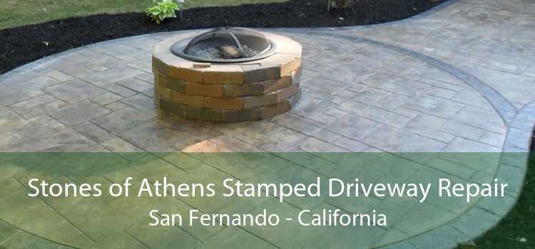 Stones of Athens Stamped Driveway Repair San Fernando - California