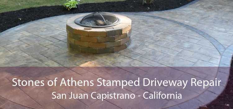 Stones of Athens Stamped Driveway Repair San Juan Capistrano - California