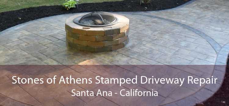 Stones of Athens Stamped Driveway Repair Santa Ana - California