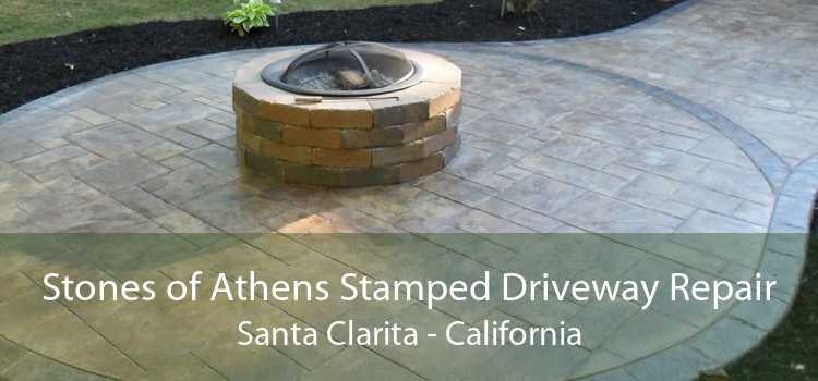 Stones of Athens Stamped Driveway Repair Santa Clarita - California