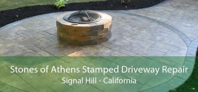 Stones of Athens Stamped Driveway Repair Signal Hill - California