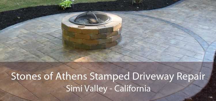 Stones of Athens Stamped Driveway Repair Simi Valley - California