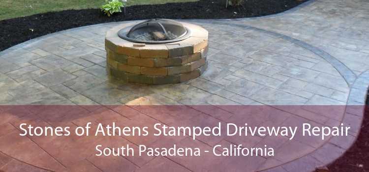 Stones of Athens Stamped Driveway Repair South Pasadena - California
