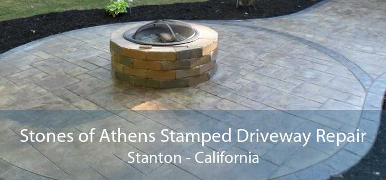 Stones of Athens Stamped Driveway Repair Stanton - California