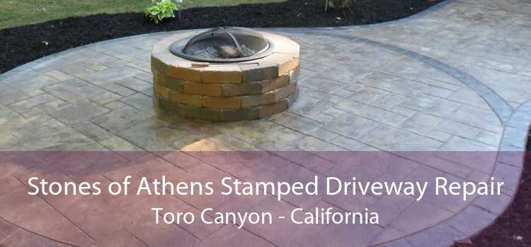 Stones of Athens Stamped Driveway Repair Toro Canyon - California