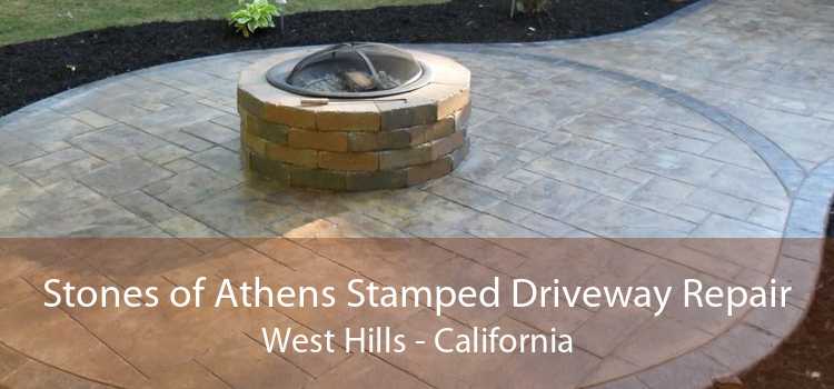 Stones of Athens Stamped Driveway Repair West Hills - California