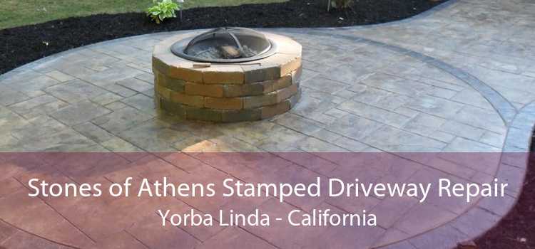 Stones of Athens Stamped Driveway Repair Yorba Linda - California