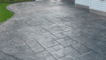 grand ashlar stamped driveway repair Lake Forest