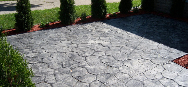 Norco Â Black Stamped Concrete Driveway Repair