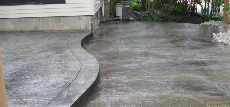 Diamond Rough Stone Stamped Driveway Repair Bell Canyon