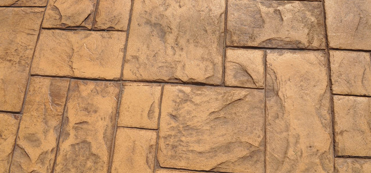 Lomita stones of athens stamped driveway resurfacing